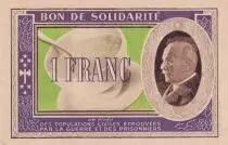 France 1 Franc Solidarity Bond - 1941-1942 - Serial C