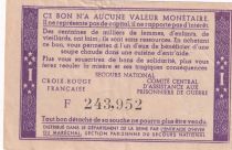 France 1 Franc Solidarity Bond - 1941-1942 - Serial F