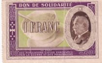 France 1 Franc Solidarity Bond - 1941-1942 - Serial G