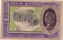 France 1 Franc Solidarity Bond - 1941-1942 - Serial O