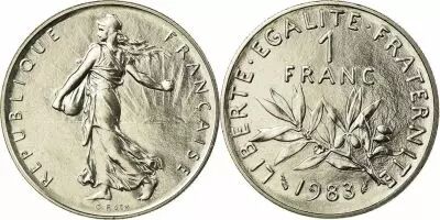 France 1 Franc Sower 1981