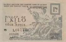 France 1 Kilo de Tôle Mince - Section des Fontes Fers et Aciers