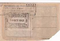 France 1 Kilo of Ordinary Steel - Section des Fontes Fers et Aciers - 1942