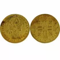 France 1 Louis d\'Or 1641 A Paris - Louis XIII - M&egrave;che longue - Tr&eacute;sor de Ploz&eacute;vet