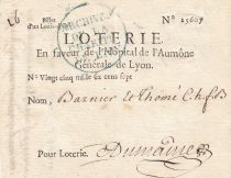France 1 Louis d\'Or Loterie Hopital de l\'Aumône Générale de Lyon - 1704 - TTB