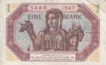 France 1 Mark - Homme barbu - Femme avec fruits - 1947 - VF.44.01