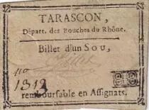 France 1 Sou - Bouches du Rh&ocirc;ne - Tarascon - 1792