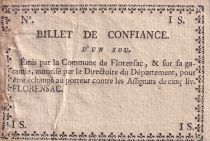 France 1 Sou - Hérault - Florensac - 1792 - TTB