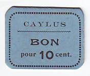 France 10 cent. Caylus