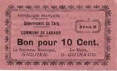 France 10 cent. Lavaur