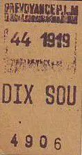France 10 cent. Paris Pr�voyance P L M de 10 sou
