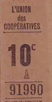 France 10 cent. Paris Union des coop&eacute;ratives