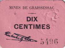 France 10 Centimes - Mines de Graissessac