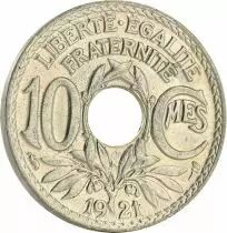 France 10 Centimes - Type Lindauer - France 1921