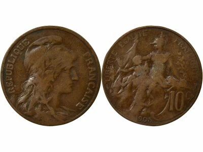 France 10 Centimes, Dupuis - 1905 Paris