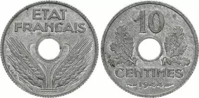 France 10 Centimes, Lindauer - 1941 - PCGS MS65