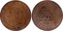 France 10 Centimes  Napoléon III - Monnaie de Visite 1853 Lille - SUP