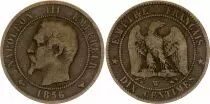 France 10 Centimes  Napoléon III Tête nue - 1856 W Lille