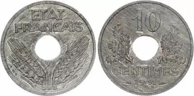 France 10 Centimes 1941 - Type Etat Fran�ais Grand Module