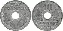 France 10 Centimes 1943 - Type Etat Français Petit Module