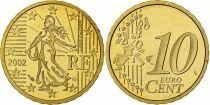 France 10 centimes 2002 - Frappe Belle Epreuve - issu de coffret