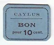 France 10 Centimes Caylus