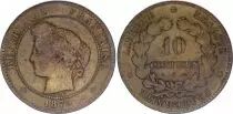 France 10 Centimes Ceres - 1879 A Paris - aF - KM.815.1