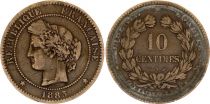 France 10 Centimes Ceres - 3th Republic - 1885 A Paris