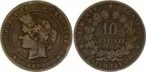 France 10 Centimes Ceres - 3th Republic - 1890 A Paris