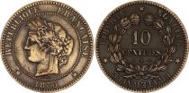 France 10 Centimes Ceres - National Governement - 1870 A Paris