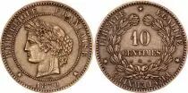 France 10 Centimes Ceres - National Governement - 1870 Small A Paris