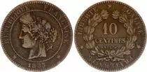 France 10 Centimes Ceres - Third Républic - 1883 A Paris - F to VF