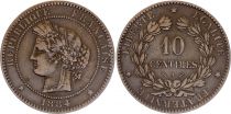 France 10 Centimes Ceres - Third Républic - 1884 A Paris - VF