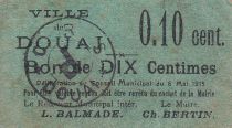 France 10 centimes Douai City - 1915