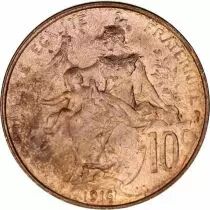 France 10 Centimes Liberty head - 1916