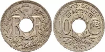 France 10 Centimes Lindauer - 1918