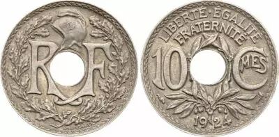 France 10 Centimes Lindauer - 1924