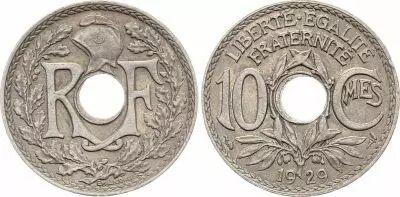 France 10 Centimes Lindauer - 1929