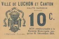 France 10 centimes Luchon Emission Municipale