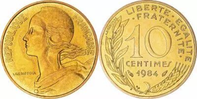 France 10 Centimes Marianne - 1984 - Issu de coffret FDC