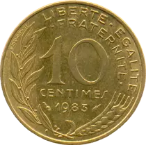 France 10 Centimes Marianne FRANCE 1967 (SUP)