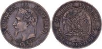 France 10 Centimes Napoleon III - Laurel head - 1861 A Paris
