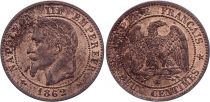 France 10 Centimes Napoleon III - Laurel head - 1862K Bordeaux