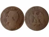 France 10 Centimes Napoléon III 1857 K Bordeaux