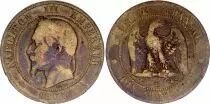 France 10 Centimes Napoleon III Laureate head - 1865 BB Strasbourg  aFine - KM.798.2
