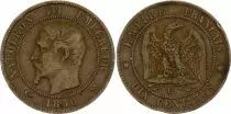 France 10 Centimes Napoleon III Nude head - 1856 B Rouen