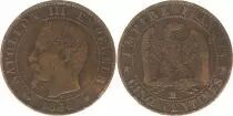 France 10 Centimes Napoleon III Nude head - 1856 MA Marseille