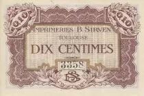 France 10 centimes Toulouse City