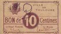 France 10 centimes Toulouse Emission Municipale