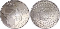 France 10 Euros - Bourgogne - 2010 - Argent